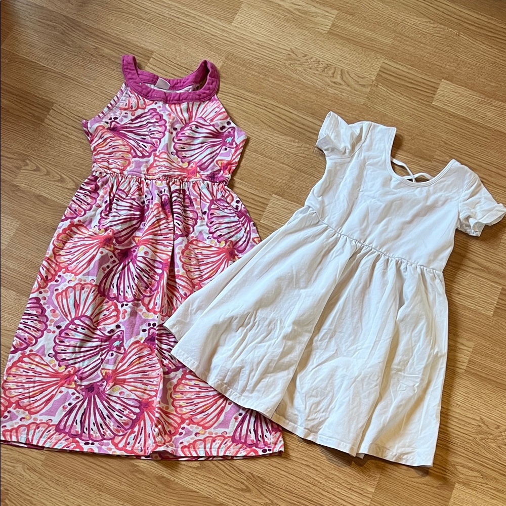 Girls size 7/8 - one dress and 1 shirt-dress